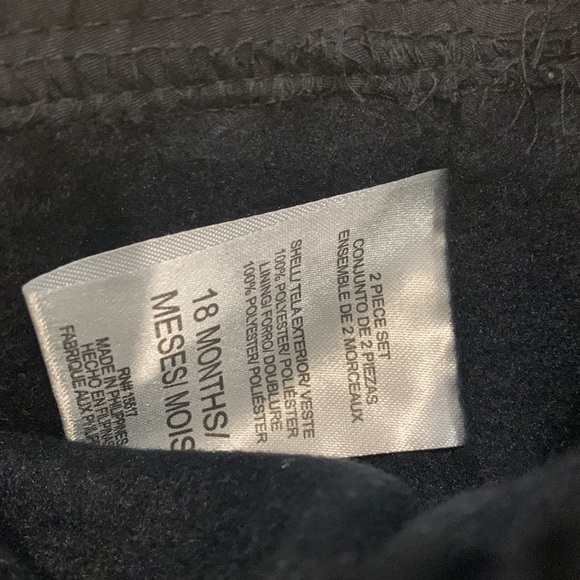 Mick & Mack Zipper Jacket and Weatherproof Pants in Blue/Black size 18M - Picture 7 of 8